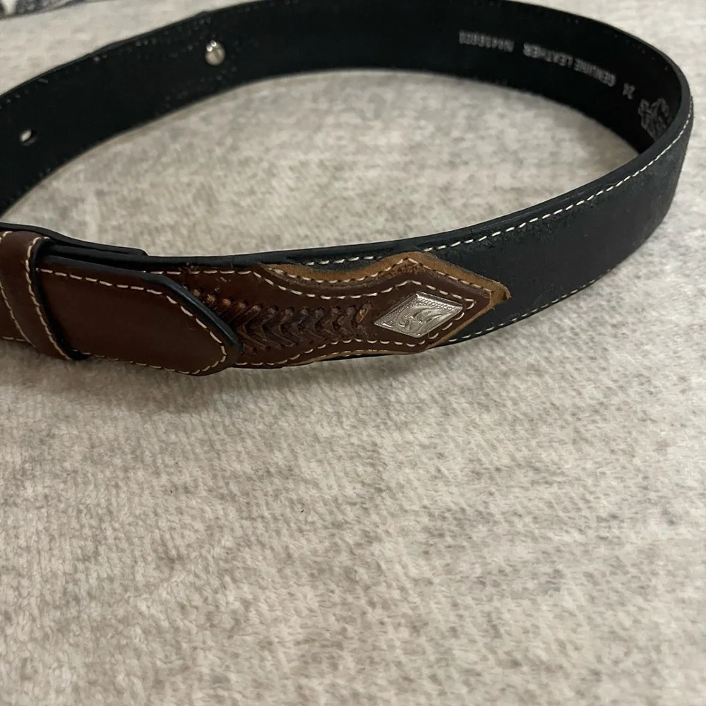Nocona Belt Co Youth Boys Genuine Leather Belt Brown Western‎ Cowboy size 24 #GE